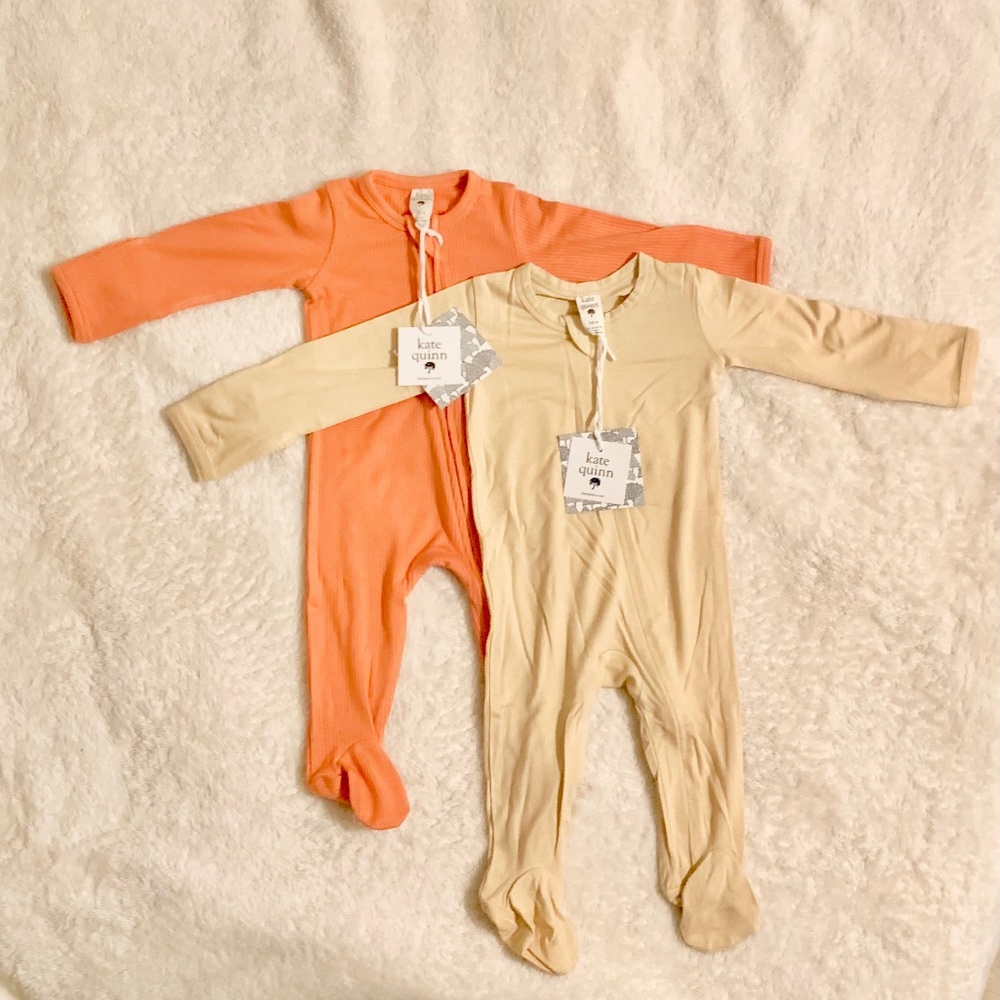 Kate Quinn Footie Bundle, 6-9m sleepers Zippies, Kate Quinn Bundle NWT